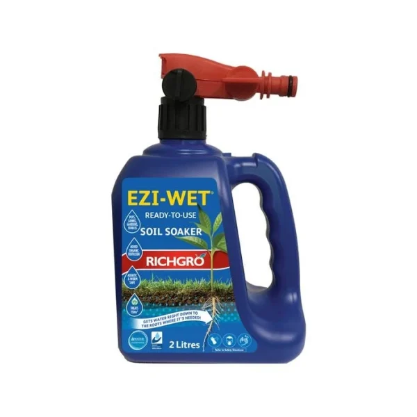Richgro Ezi-Wet Soil Soaker 2L hose-on bottle watering garden